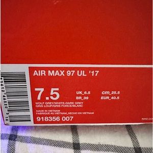 White with a little pink Nike